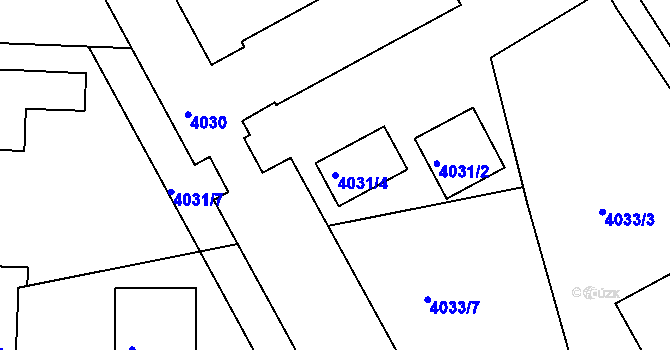 Parcela st. 4031/4 v KÚ Semily, Katastrální mapa