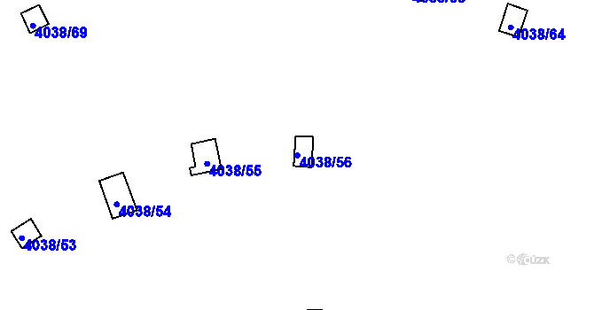 Parcela st. 4038/56 v KÚ Semily, Katastrální mapa