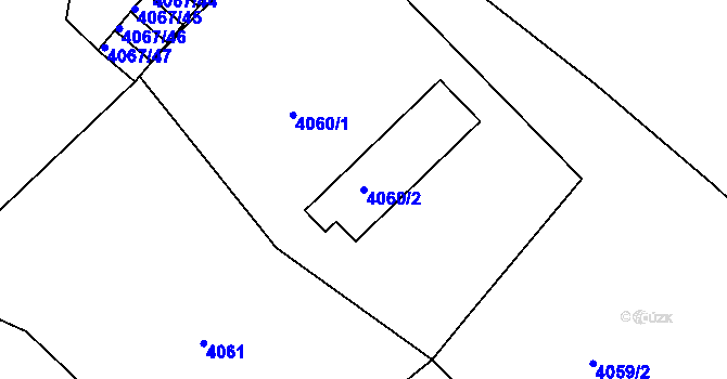 Parcela st. 4060/2 v KÚ Semily, Katastrální mapa