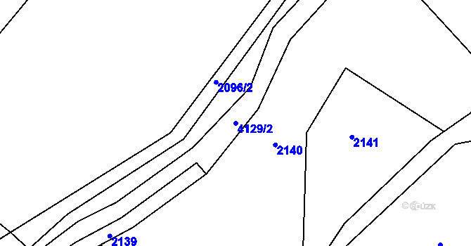 Parcela st. 4129/2 v KÚ Semily, Katastrální mapa