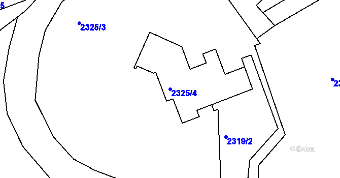 Parcela st. 2325/4 v KÚ Semily, Katastrální mapa