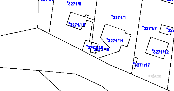 Parcela st. 3271/18 v KÚ Semily, Katastrální mapa