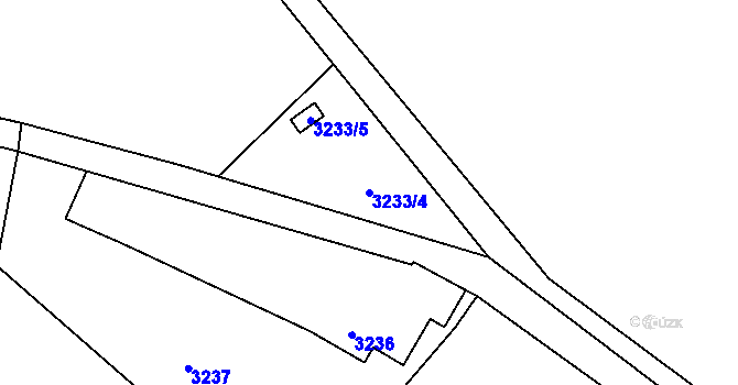Parcela st. 3233/4 v KÚ Semily, Katastrální mapa
