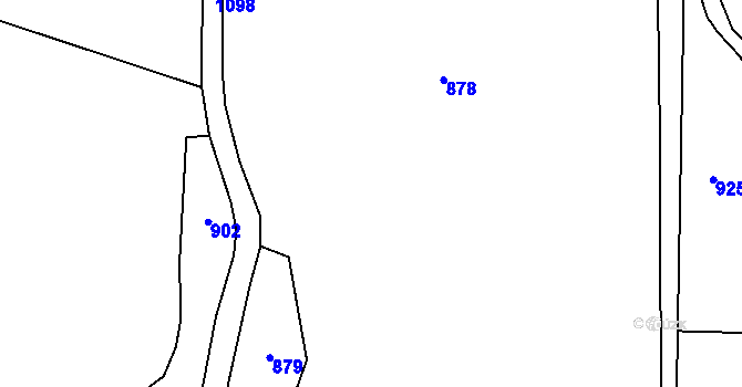 Parcela st. 69/1 v KÚ Křakov, Katastrální mapa