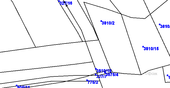 Parcela st. 804/20 v KÚ Semonice, Katastrální mapa