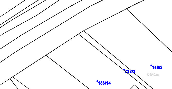 Parcela st. 738/3 v KÚ Semonice, Katastrální mapa