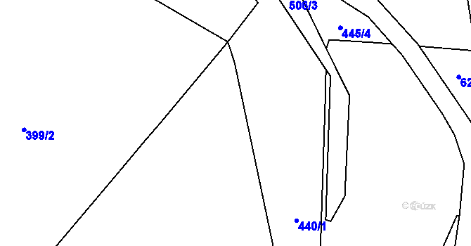 Parcela st. 582 v KÚ Senohraby, Katastrální mapa