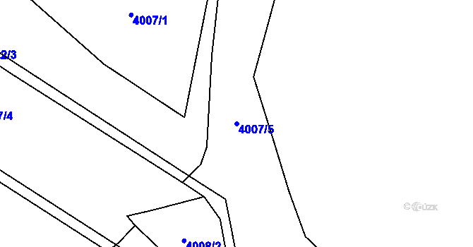 Parcela st. 4007/5 v KÚ Senorady, Katastrální mapa