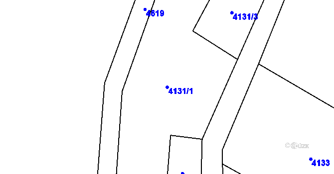 Parcela st. 4131/1 v KÚ Senorady, Katastrální mapa
