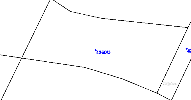 Parcela st. 4260/3 v KÚ Senorady, Katastrální mapa