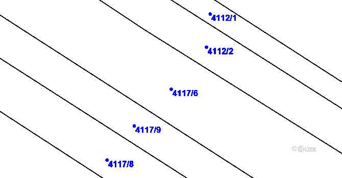Parcela st. 4117/6 v KÚ Senorady, Katastrální mapa