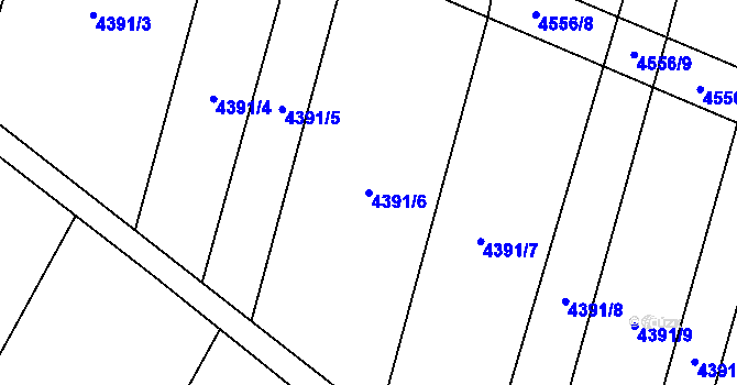 Parcela st. 4391/6 v KÚ Senorady, Katastrální mapa