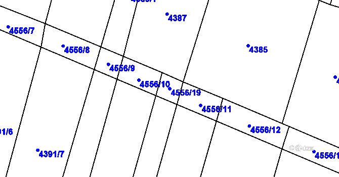 Parcela st. 4556/19 v KÚ Senorady, Katastrální mapa