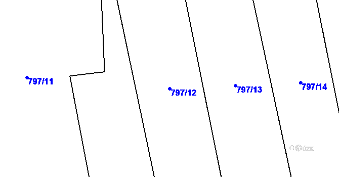 Parcela st. 797/12 v KÚ Líšnice u Sepekova, Katastrální mapa