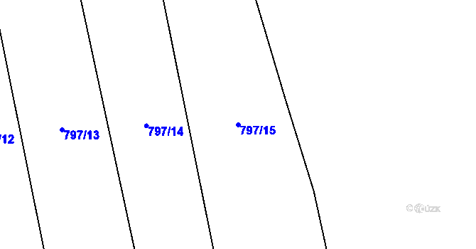 Parcela st. 797/15 v KÚ Líšnice u Sepekova, Katastrální mapa