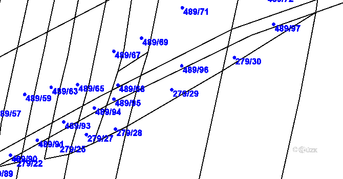 Parcela st. 279/29 v KÚ Sepekov, Katastrální mapa