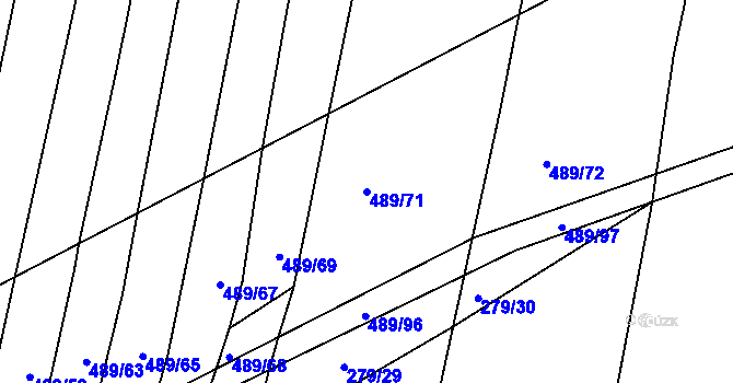 Parcela st. 489/71 v KÚ Sepekov, Katastrální mapa