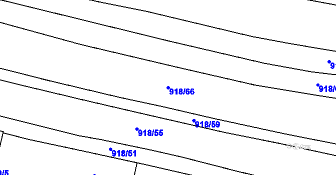 Parcela st. 918/66 v KÚ Sepekov, Katastrální mapa