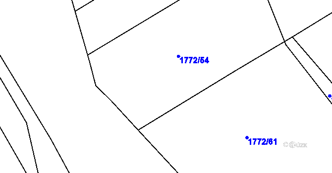 Parcela st. 1772/57 v KÚ Sepekov, Katastrální mapa