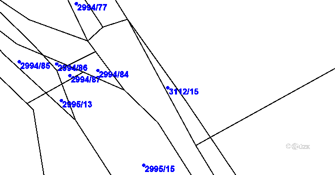 Parcela st. 3112/15 v KÚ Sepekov, Katastrální mapa