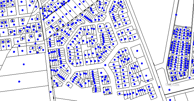 Parcela st. 810 v KÚ Květnice, Katastrální mapa