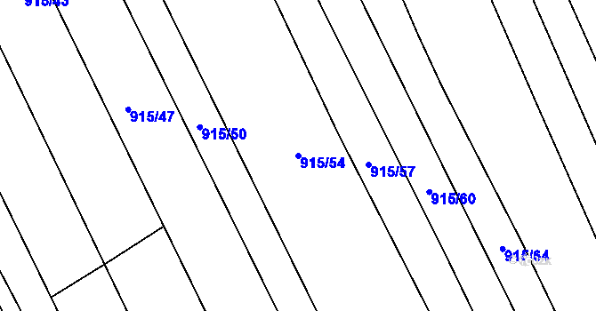 Parcela st. 915/54 v KÚ Silůvky, Katastrální mapa