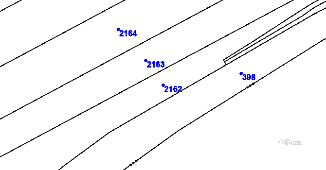 Parcela st. 2162 v KÚ Sirákov, Katastrální mapa