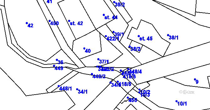 Parcela st. 37 v KÚ Skála u Havlíčkova Brodu, Katastrální mapa