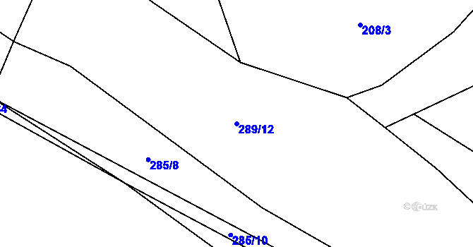 Parcela st. 289/12 v KÚ Skalice u Dobříše, Katastrální mapa