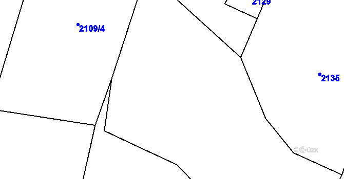 Parcela st. 2128/1 v KÚ Skalice nad Lužnicí, Katastrální mapa