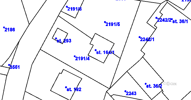Parcela st. 164/1 v KÚ Skalice nad Lužnicí, Katastrální mapa