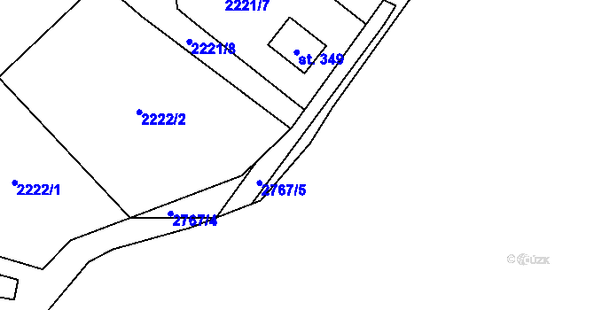Parcela st. 2767/6 v KÚ Skalice nad Lužnicí, Katastrální mapa