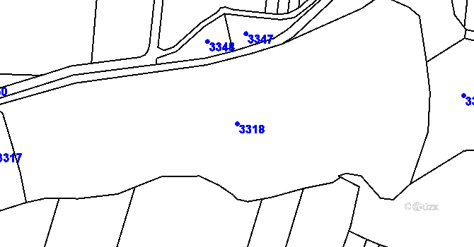 Parcela st. 3318 v KÚ Skalice nad Lužnicí, Katastrální mapa