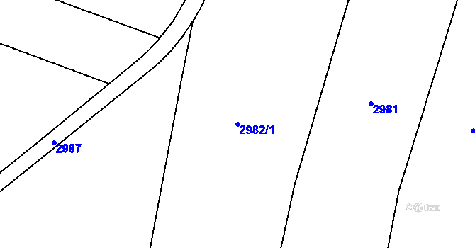 Parcela st. 2982/1 v KÚ Skalice nad Lužnicí, Katastrální mapa