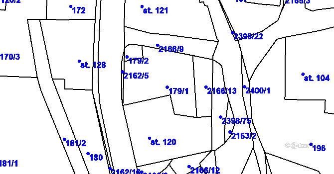 Parcela st. 179/1 v KÚ Skalice u České Lípy, Katastrální mapa