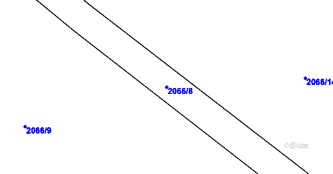 Parcela st. 2066/8 v KÚ Skalice u České Lípy, Katastrální mapa