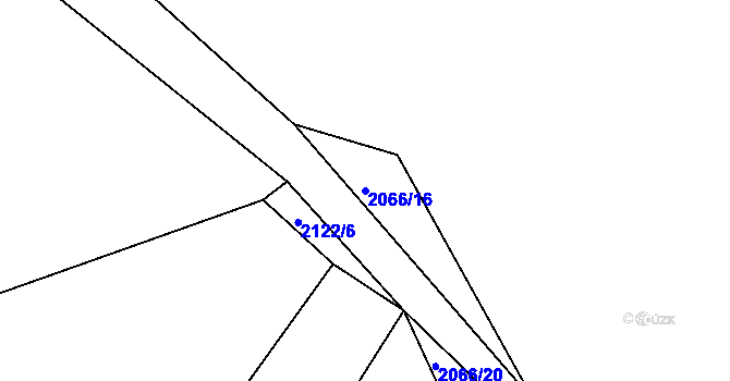 Parcela st. 2066/16 v KÚ Skalice u České Lípy, Katastrální mapa