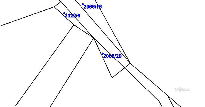 Parcela st. 2066/20 v KÚ Skalice u České Lípy, Katastrální mapa