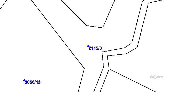 Parcela st. 2115/3 v KÚ Skalice u České Lípy, Katastrální mapa