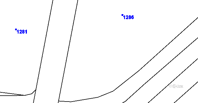 Parcela st. 153/11 v KÚ Číbuz, Katastrální mapa