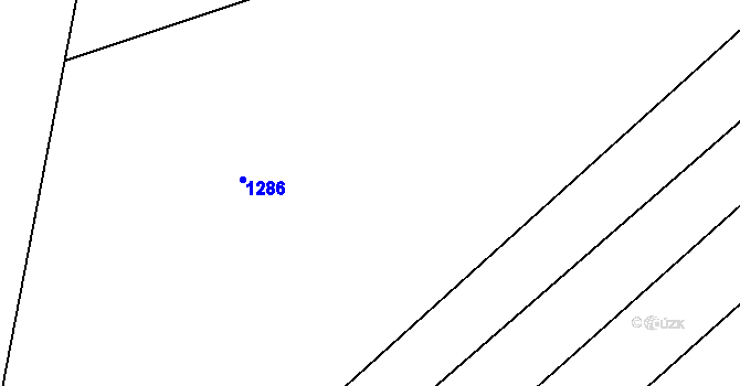 Parcela st. 153/12 v KÚ Číbuz, Katastrální mapa