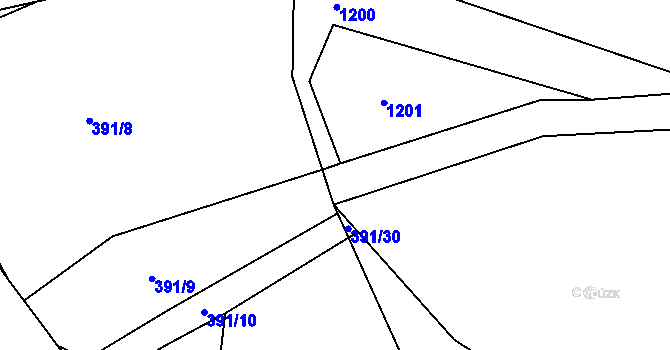 Parcela st. 391/19 v KÚ Skalice u Smiřic, Katastrální mapa