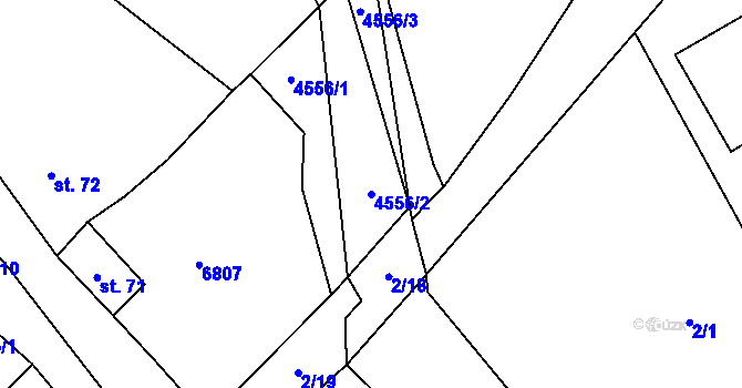 Parcela st. 4556/2 v KÚ Skalice u Znojma, Katastrální mapa