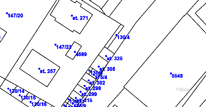 Parcela st. 130/13 v KÚ Skalice u Znojma, Katastrální mapa
