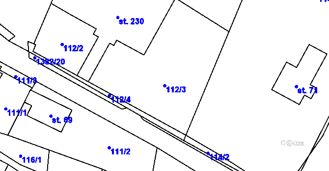Parcela st. 112/3 v KÚ Skalice u Frýdku-Místku, Katastrální mapa