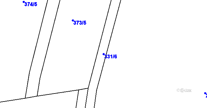 Parcela st. 331/6 v KÚ Skalice u Frýdku-Místku, Katastrální mapa