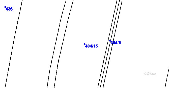 Parcela st. 484/15 v KÚ Skalice u Frýdku-Místku, Katastrální mapa