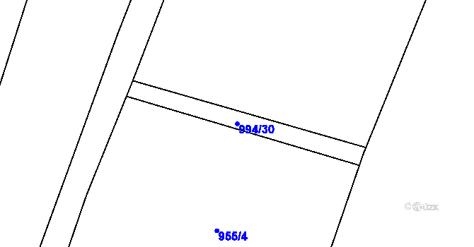 Parcela st. 994/30 v KÚ Skalice u Frýdku-Místku, Katastrální mapa