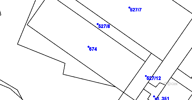 Parcela st. 229/1 v KÚ Skalice nad Svitavou, Katastrální mapa