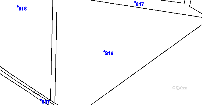 Parcela st. 618/23 v KÚ Skalka u Doks, Katastrální mapa